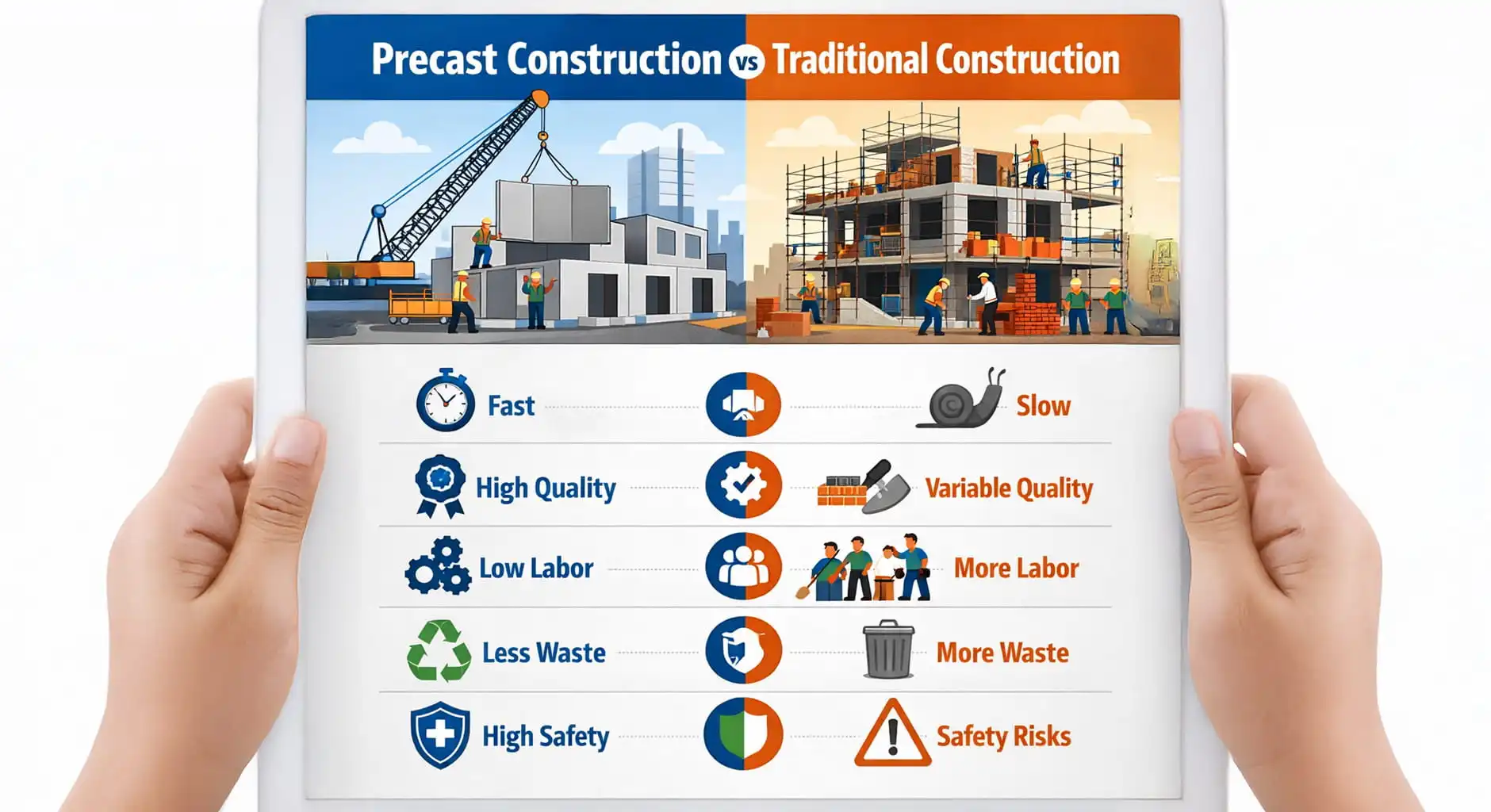 Top 10 Advantages of Precast Construction in India